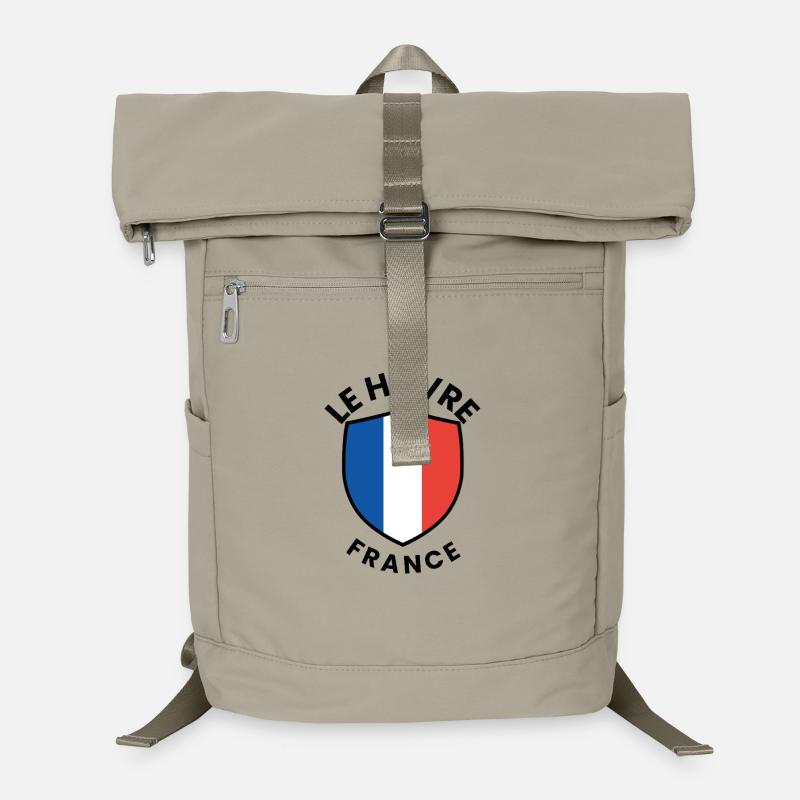 French Flag Shield with Blue and White Red Laptop Backpack