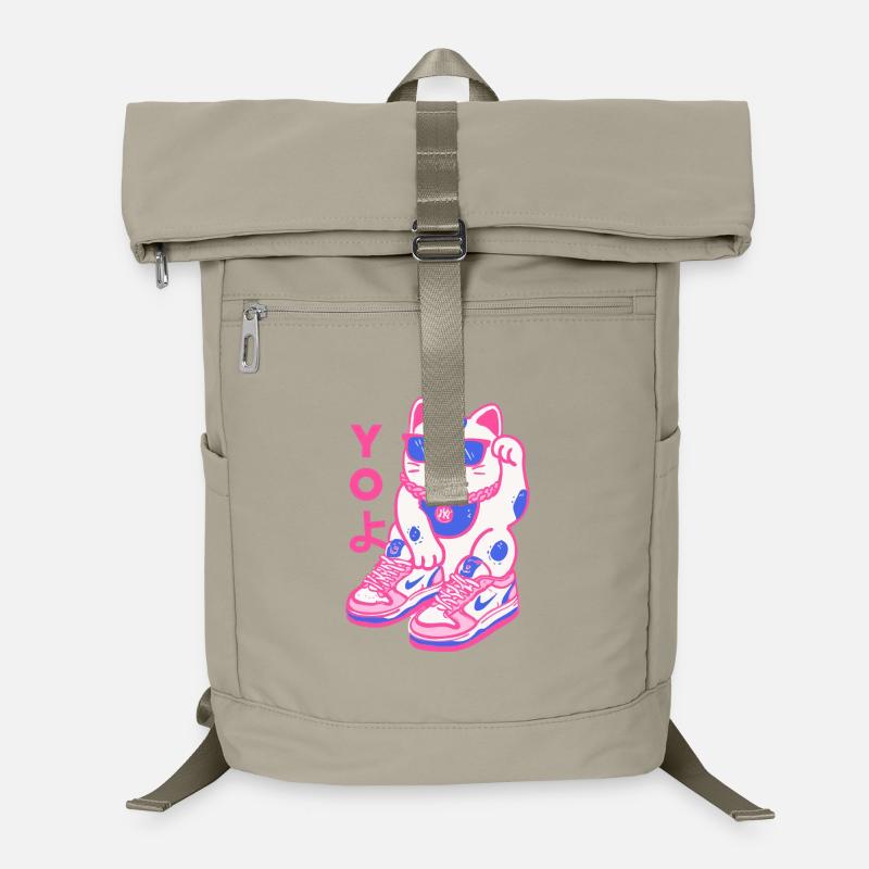 Neon Maneki Sneaker Cat Laptop Backpack