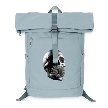 Bitcoin Skull Skull Crypto Design - Sac à dos ordinateur - bleu glacier - Devant