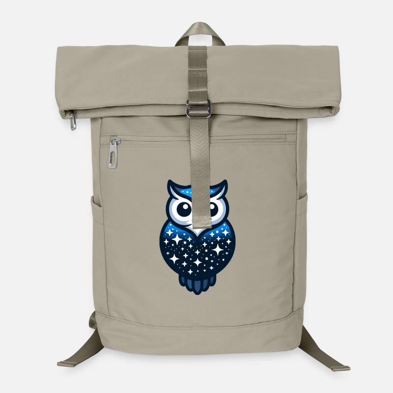 Celestial Owl: Der Nachthimmelswächter Laptop-Rucksack 