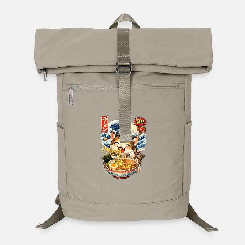 Vague de Ramen Bowl Sac à dos ordinateur