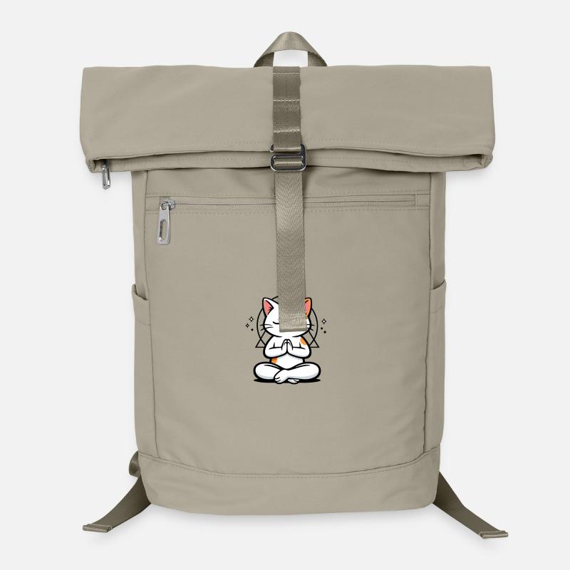 Cat Meditation Zen Pose Laptop Backpack