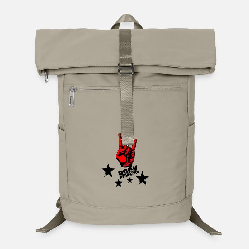 Rock Hand and Guitar Neck Laptop Backpack