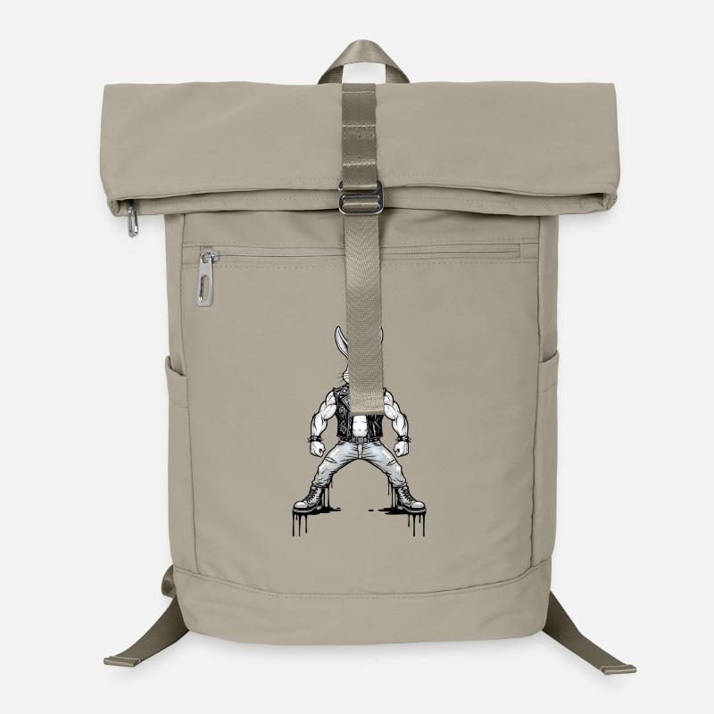 Heavy Metal Easter Bunny Rocker Easter Hardcore Bunny Laptop Backpack