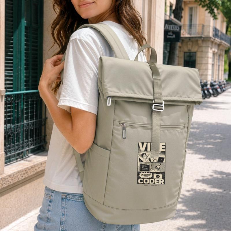 Vibe Coder Programmeur Humour Sac à dos ordinateur