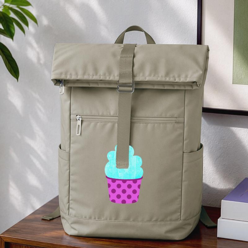 Eis Eiscreme Eiskrem Dots Punkte Softeis Sommer Laptop-Rucksack 