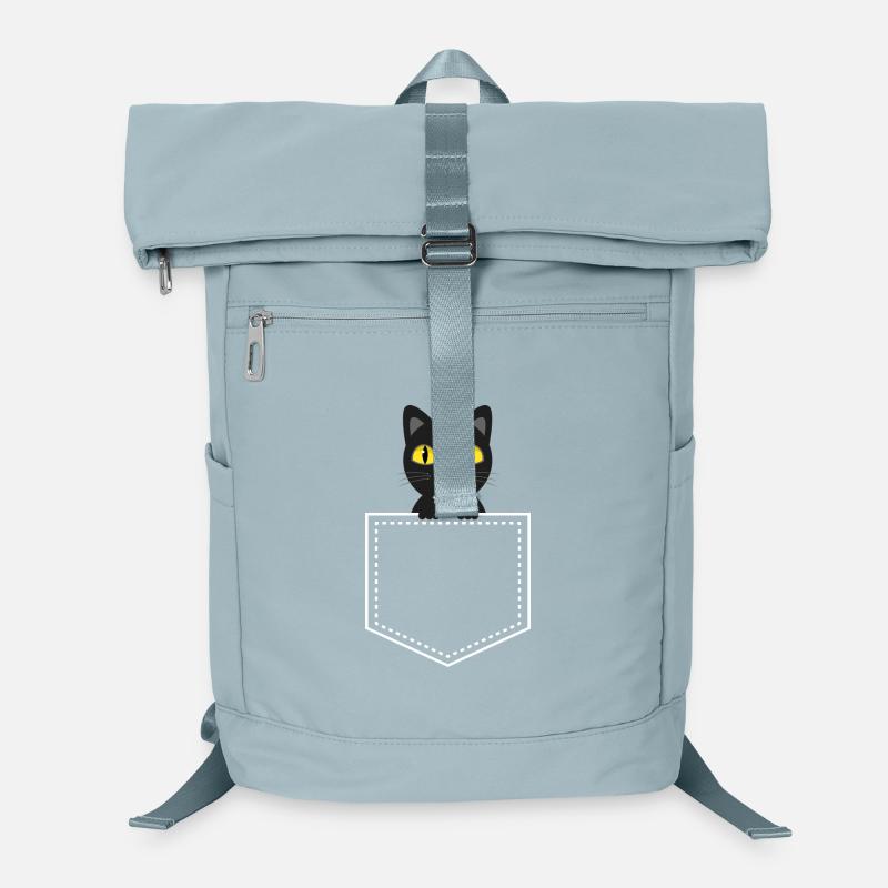 Pocket animal black cat Laptop Backpack