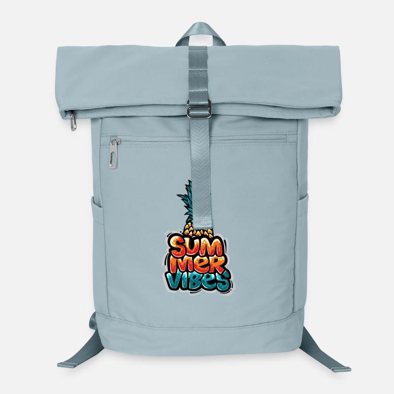 Summer Vibes Pineapple Design Laptop Backpack