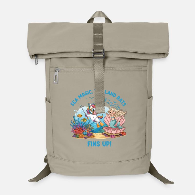 Meeresmagie mit Einhorn Laptop-Rucksack 