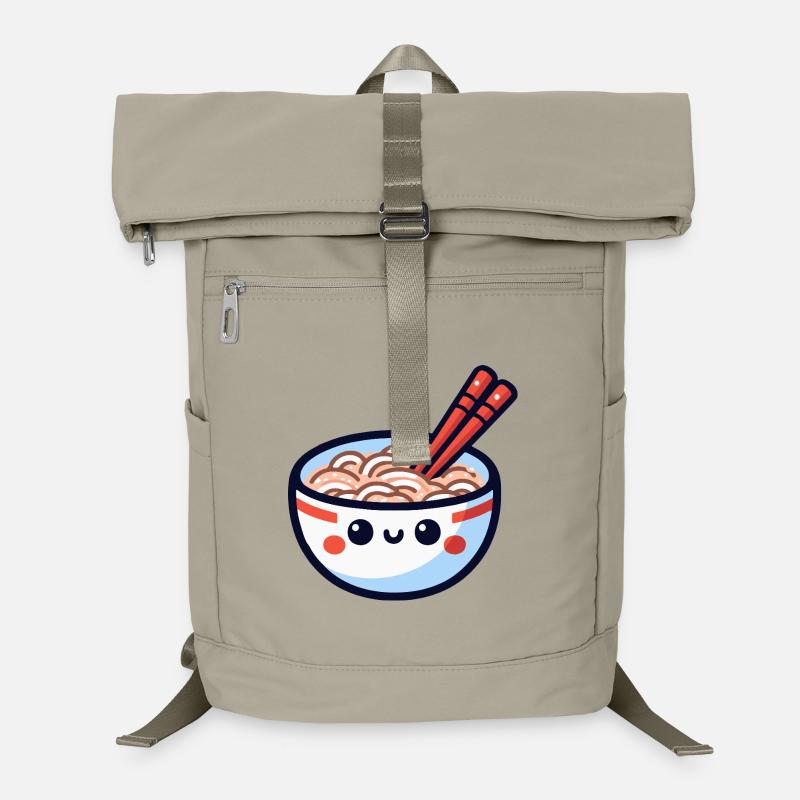 Kawaii Ramen Bowl Smile Laptop Backpack
