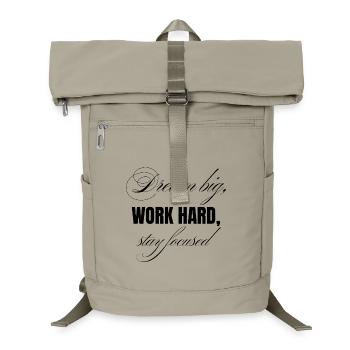 work hard - Laptop Backpack - sand beige - Front