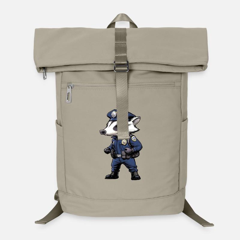Police du blaireau Sac à dos ordinateur