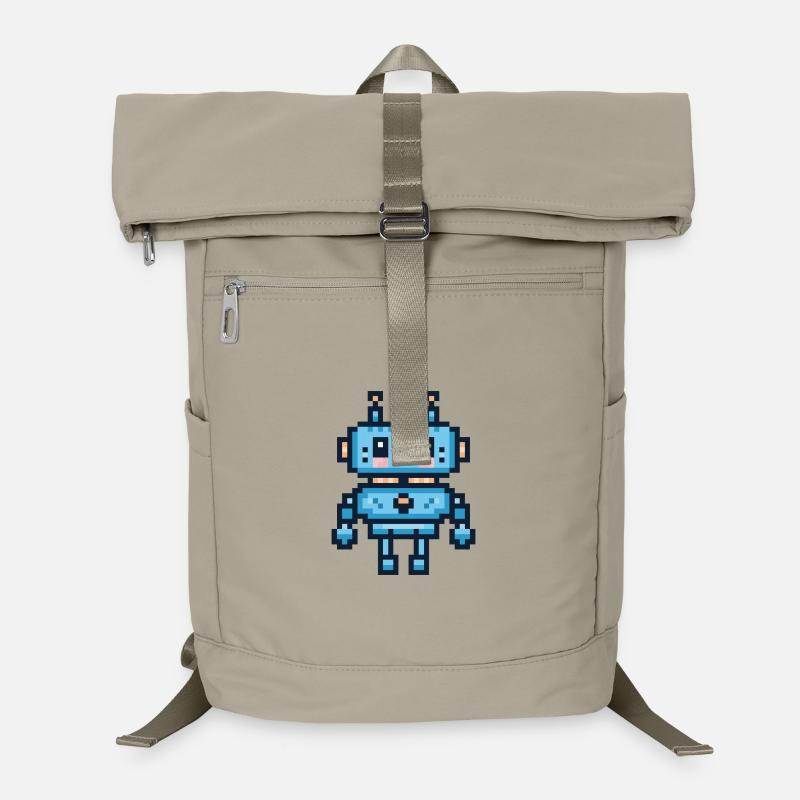 Pixel art robot Laptop Backpack