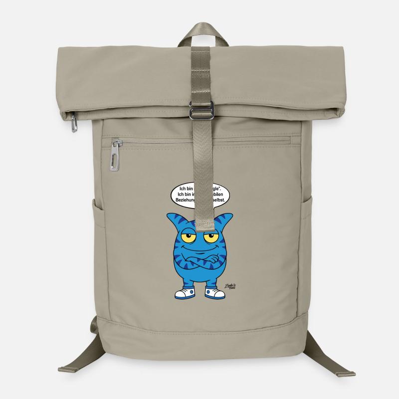 Relation stable avec moi-même - Zooki qui dit - Sac à dos ordinateur - beige sable