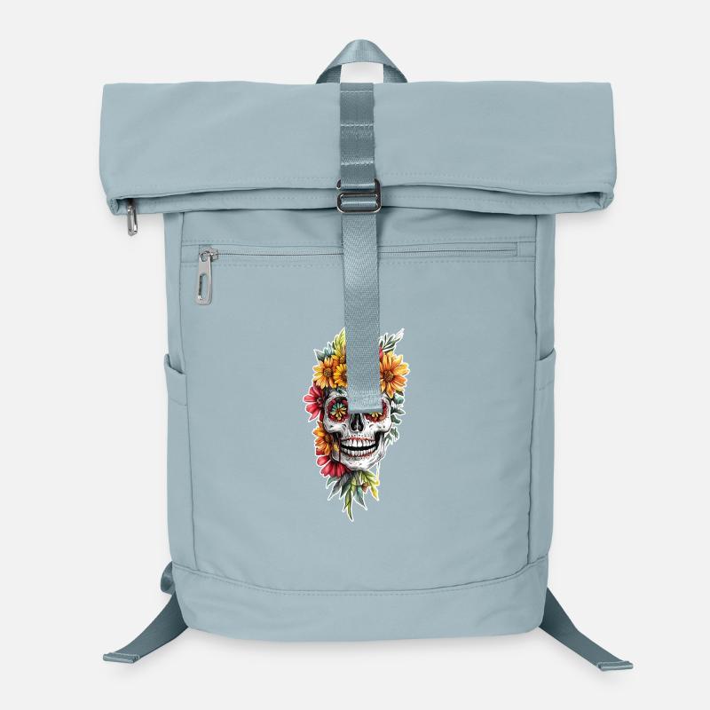 T Shirt Design Candy Skull Sac à dos ordinateur