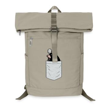 Maulwurf Brusttasche - Laptop-Rucksack  - Sandbeige - Vorne