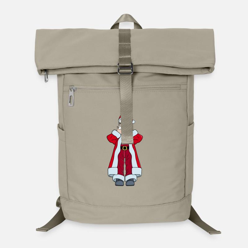 Weihnachtsmann mit Daumen hoch Laptop-Rucksack 
