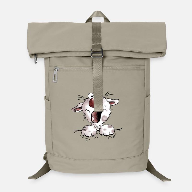 Lustige flauschige Katze - Katzen - Cat - Kitten Laptop-Rucksack 