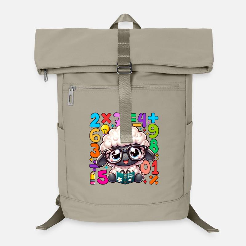 Number Day Sheep Scholar Reading Math Laptop Backpack