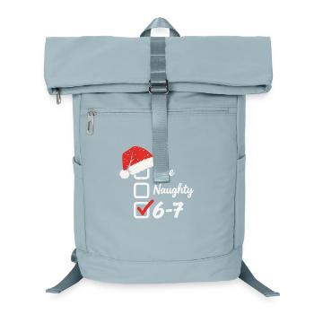 Nice Naughty 6 7 Merry Christmas - Laptop Backpack - ice blue - Front