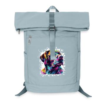 Dog Animal Art - Laptop Backpack - ice blue - Front