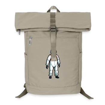 Hazmat Suit Biohazard Man - Laptop Backpack - sand beige - Front