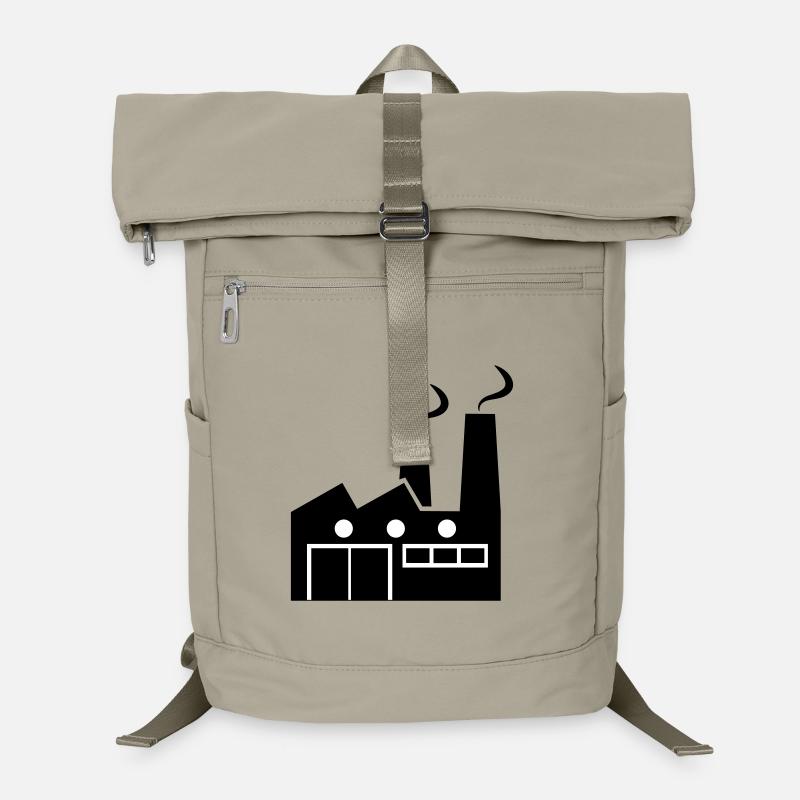 Abstrakte geometrische Linienkunst einer Fabrik Laptop-Rucksack 