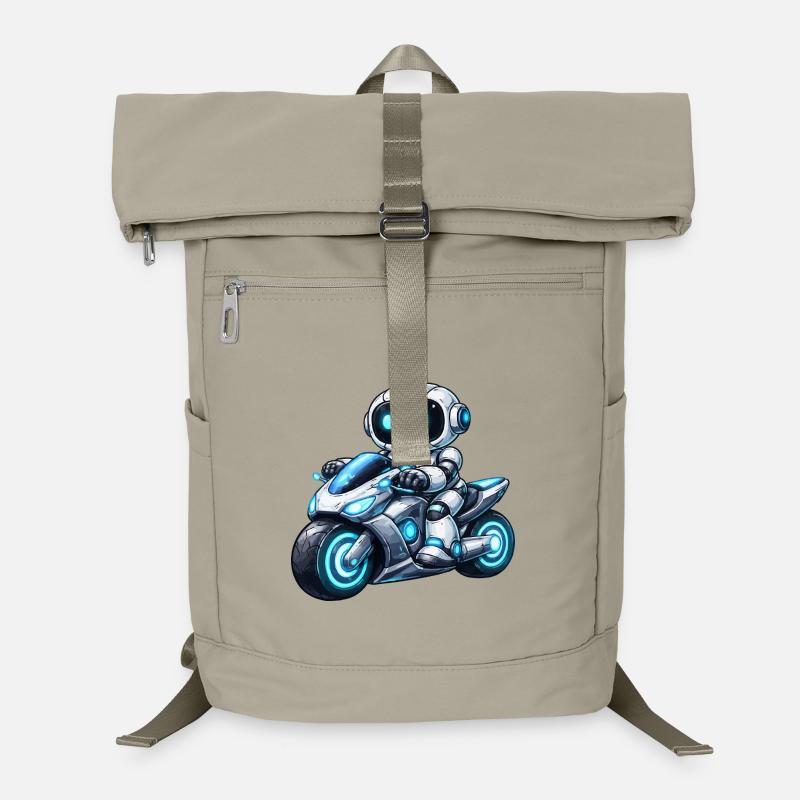 Roboter auf Motorrad Laptop-Rucksack 
