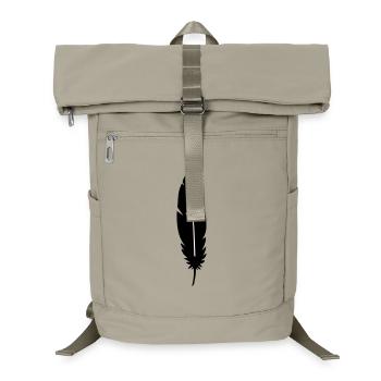 Silhouette de plumes - Sac à dos ordinateur - beige sable - Devant