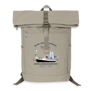 LINER FRANCE NEW YORK Louis RUNEMBERG © Adagp - Laptop Backpack - sand beige - Front