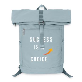Success Is a Choice Motivational Arrow Quote Tee - Laptop Backpack - ice blue - Front