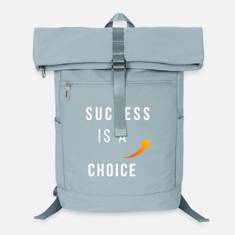 Success Is a Choice Motivational Arrow Quote Tee Laptop Backpack