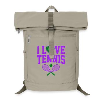 T-shirt de tennis, T-shirt I Love Tennis London, Sweat à capuche - Sac à dos ordinateur - beige sable - Devant