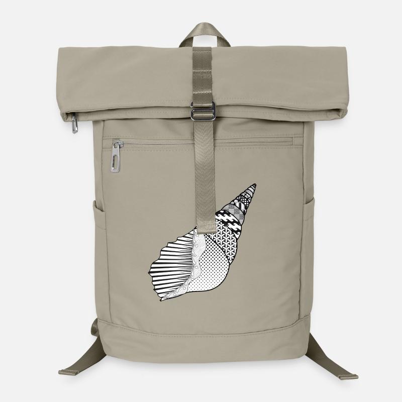 Sea Snail with Artistic Style Patterns Laptop Backpack