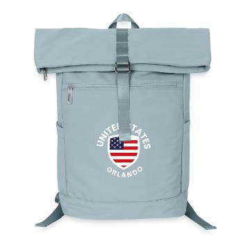 U.S. Flag Shield in Orlando - Laptop Backpack - ice blue - Front