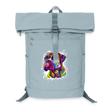 Dog Animal Art - Laptop Backpack - ice blue - Front
