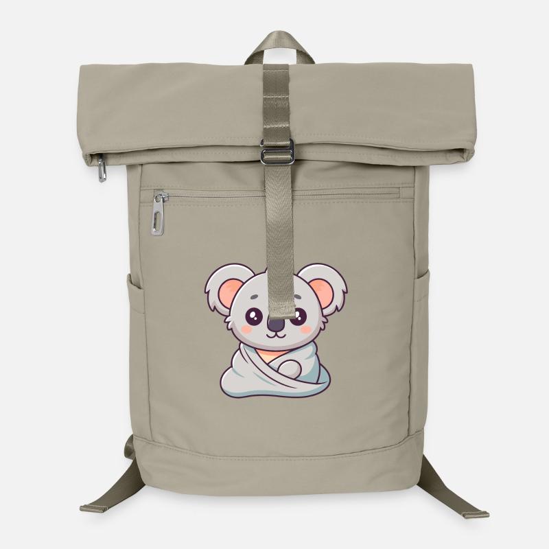 Koala câlin en wrap pastel Sac à dos ordinateur