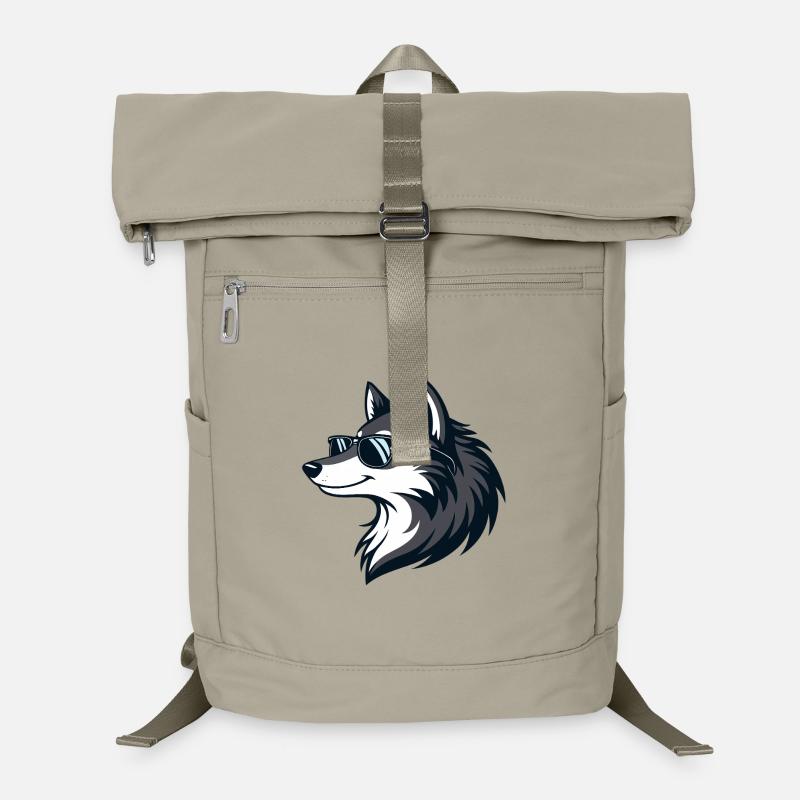 Loup Moderne Lunettes Soleil Sac à dos ordinateur