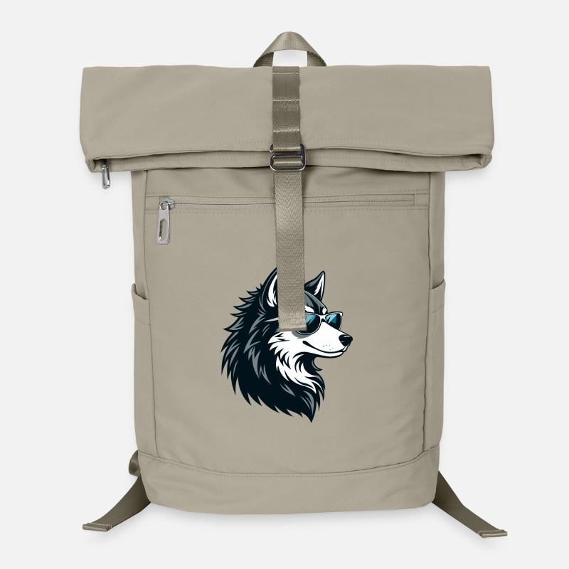 Loup Husky Lunettes Soleil Sac à dos ordinateur