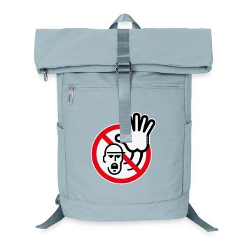 Warning Sign / Warning / Prohibition (Symbol / 3C) - Laptop Backpack - ice blue - Front