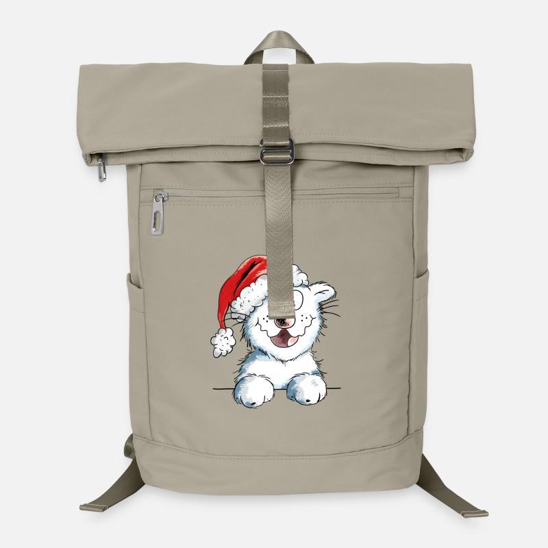 Neugierige Weihnachtskatze - Katze - Geschenk Laptop-Rucksack 
