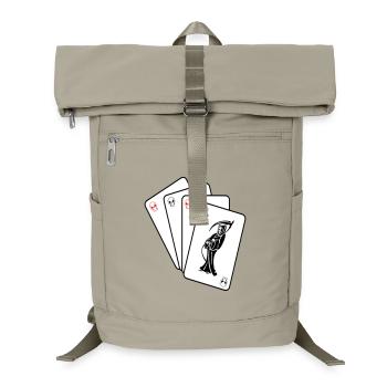 Sensenmann-Karten - Laptop-Rucksack  - Sandbeige - Vorne