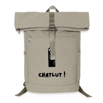 The Cat Who Says Chatlut - Laptop Backpack - sand beige - Front
