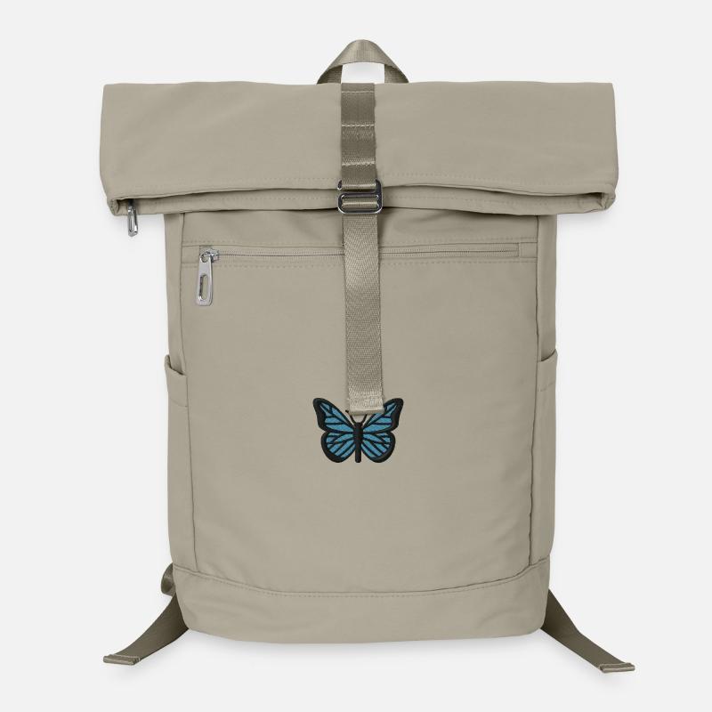 Butterfly embroidered Laptop Backpack