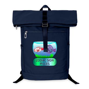 SONNENZEICHEN FISCHE - ZODIAC ASTROLOGIE - Laptop-Rucksack  - Navy - Vorne