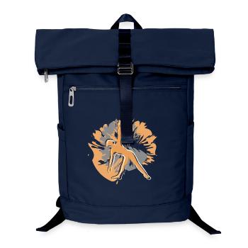 Yoga-Style 2025 mit Freundinen - Laptop-Rucksack  - Navy - Vorne