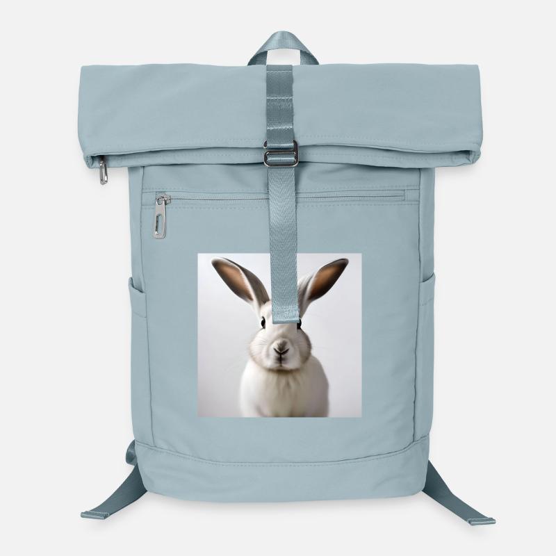 Illustrated White Rabbit Laptop Backpack