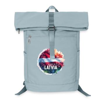 Made in Lettland Geschenk - Laptop-Rucksack  - Eisblau - Vorne