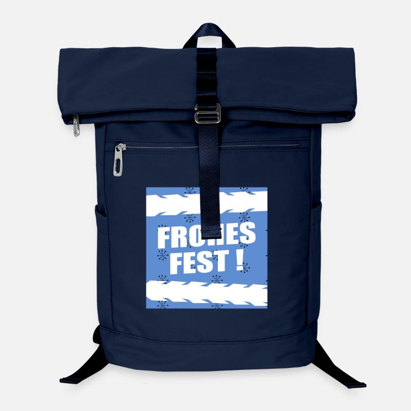 Vélo de Noël Hiver Sac à dos ordinateur