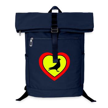 Tauben - Laptop-Rucksack  - Navy - Vorne